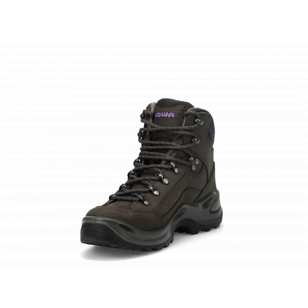 Chaussures de randonnée femme Lowa Renegade GTX mid Black. Chaussures  polyvalente pour sentier variés. protection Gore-tex.