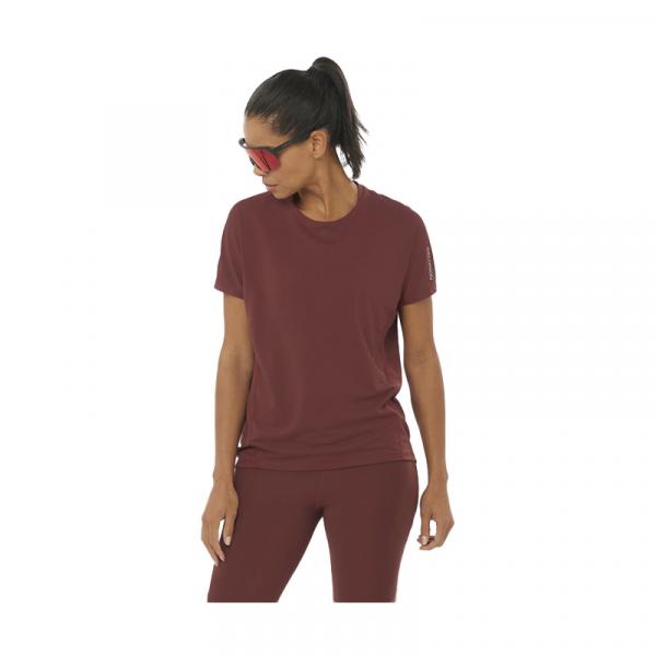 T-SHIRT MANCHES COURTES SENSE AERO FEMME MARRON-1