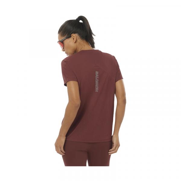 T-SHIRT MANCHES COURTES SENSE AERO FEMME MARRON-2