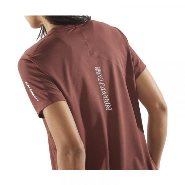 T-SHIRT MANCHES COURTES SENSE AERO FEMME MARRON-3