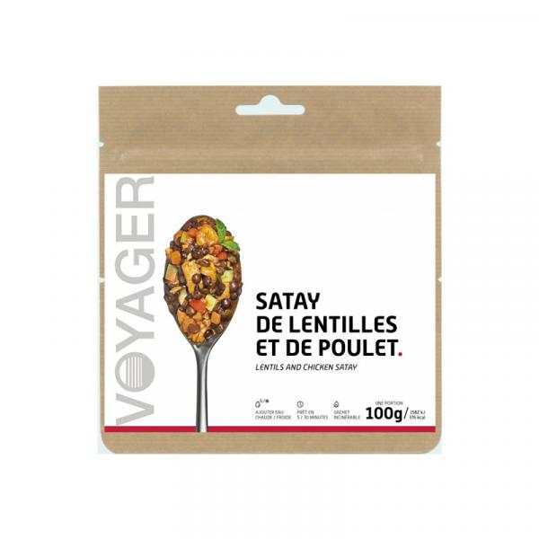 REPAS LYOPHILISÉ - SATAY DE LENTILLES ET DE POULET