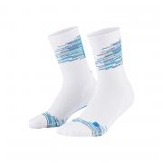 CHAUSSETTES PARIS VIBES 80'S MID CUT BLANCHES WHITE/BLUE