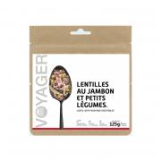 REPAS LYOPHILISÉ - LENTILLES AU JAMBON ET PETITS LÉGUMES .