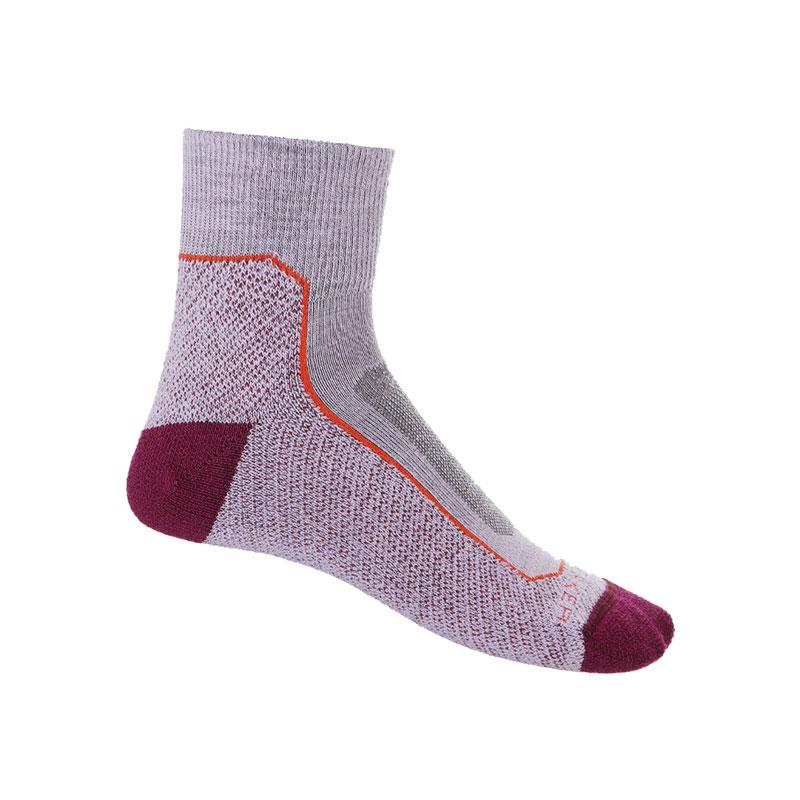 On Chaussettes Running Femme - Performance Mid - Lavender & Anemone